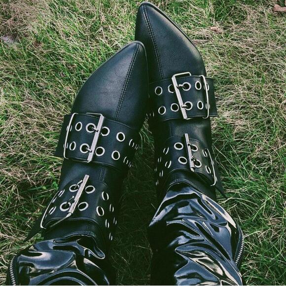 Demonia Shoes - Demonia Warlock 55 winklepicker boots